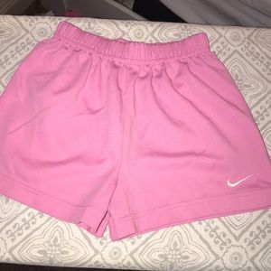 pink nike shorts